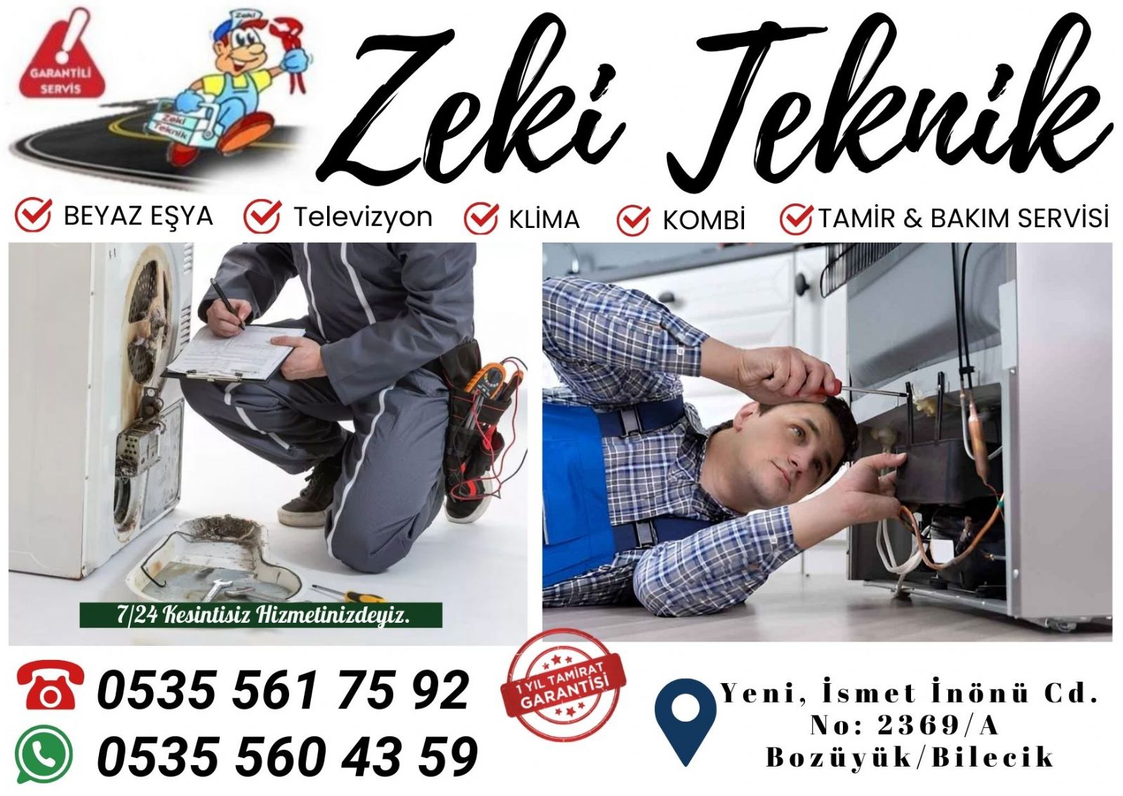 Bozüyük Arçelik Beyaz Eşya Servisi